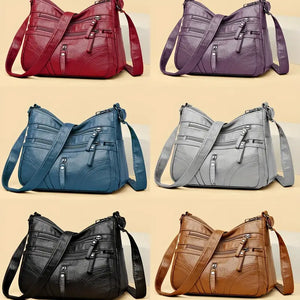 (Buy 1 Get 1 Free) Stylish Multi-Pocket Zippered Crossbody Bag for Women
