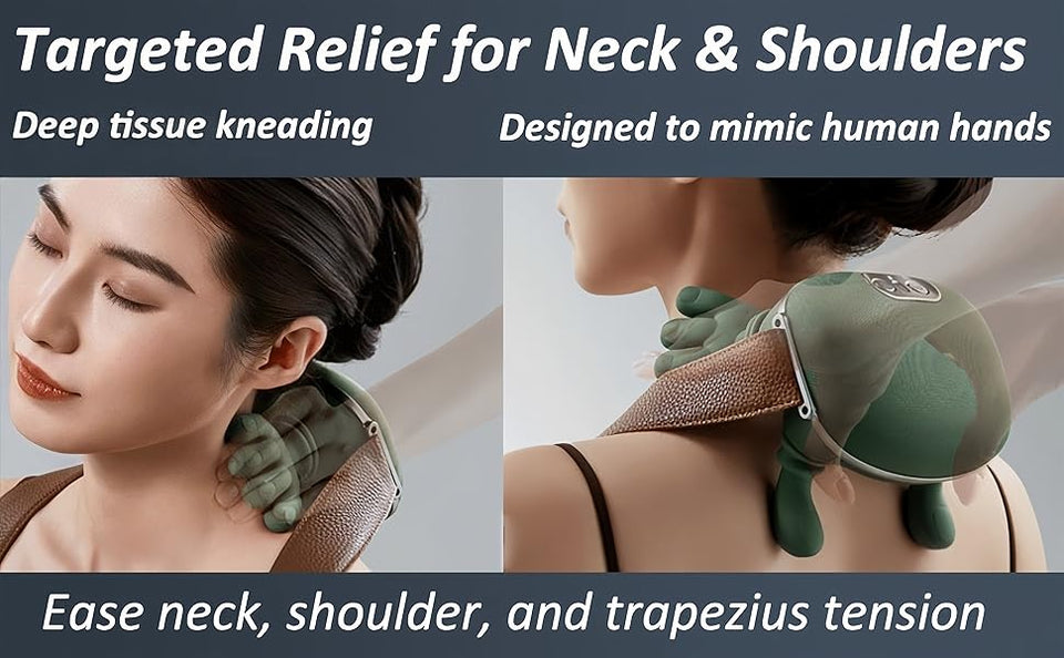 Therapalm - Portable Neck and Back Massager(1 Year Warranty)