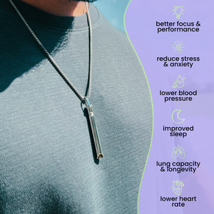 Breathing Stress Relief Necklaces for Anxiety Relief, Stop Smoking Aids, holder Lanyard Relax Calming Breath Anxiety,Meditation,Therapy