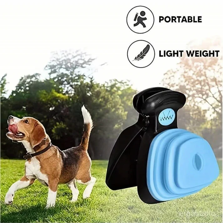 Portable Poop Scooper, Waste Cleaner + Free 3 Roll Bags